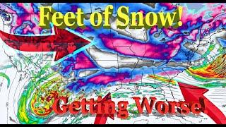 Emergency Alert! HUGE Snowstorms & Ice Storms Coming! Feet of Snow.