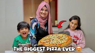 WE MADE THE BIGGEST PIZZA EVER !