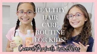 Maddie's Healthy Hair Care Routine! Hair Regimen, Lice Check & More  // Mixed Kids Hair Care