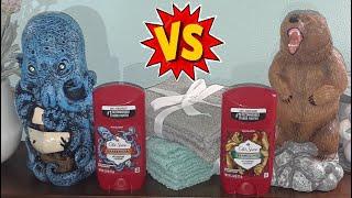 OLD SPICE KrakenGard BearGlove Figurine Deodorant Holder Review Unboxing toy Anti-Perspirant for Men