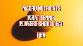 Seminar for tennis parents: Nutrition for wellbeing and performance