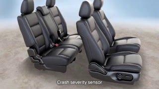 Personal Safety System™: Side-curtain airbags, seat-mounted airbags, knee airbags