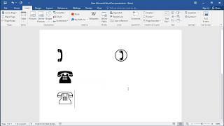 How to insert Telephone sign (symbol) in Word