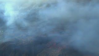 Aerial video: Fairview Fire in Hemet