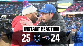 INSTANT REACTION: Colts' 19-play TD drive in final minutes dooms Patriots, New England falls to 3-10