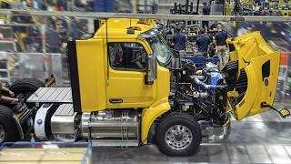 Inside Luxury Peterbilt Truck Factory Producing American Long-Haul Trucks