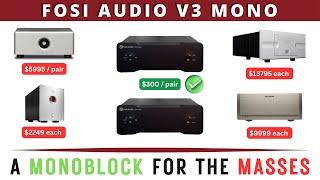 Fosi Audio V3 Mono Review + Sound Test + What is a Monoblock Amplifier?