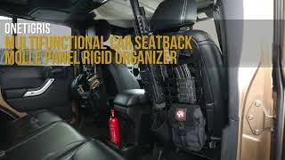 OneTigris Rigid MOLLE Panel- Universal Car Back Seat Organizer