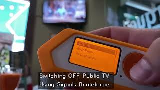 using the flipper zero to shut off TVS