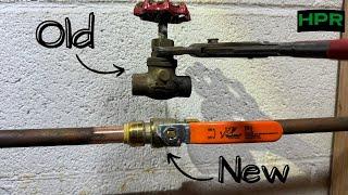 Replace Leaky SHUT-OFF VALVE With SHARKBITE Slip-In [EASY]