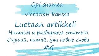 Читаем и разбираем текст с переводом. Финский язык.