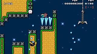 Mario Maker 2 - Night Sky Patroller by Keiichi (1st Clear)