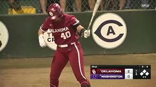 2024 NCAA Softball Oklahoma vs Washington OU Radio Call