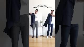 How to style a navy blazer. #menfashion #mensoutfit #fashion