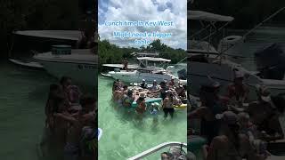 Making life fun! #keywest #lunch #sandbar #boattrip