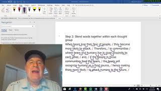 Thought groups, blending, and intonation patterns of American English