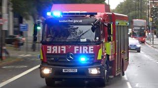 *A236* - Euston's Fire Rescue Unit responding with blue lights and sirens! - London Fire Brigade