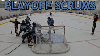 PLAYOFF SCRUMS... *MIC’D UP* Go Pro Hockey Goalie