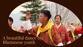 A beautiful dance by Bhutanese youth