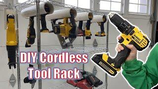 Perfect DIY Cordless Tool Storage