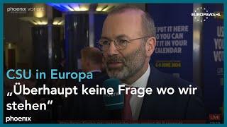 Europawahl 2024: Interview mit Manfred Weber (CSU, Fraktionsvorsitzender EVP)