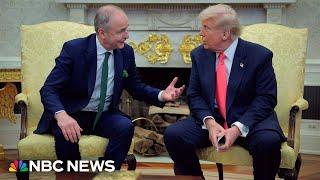 WATCH: Trump and Ireland's prime minister participate in St. Patrick's Day reception | NBC News