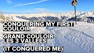 Surviving My First Couloir Run! Watch Me Push My Limits!  #ChallengeYourself #GrandCouloir