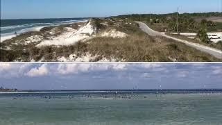 Hurricane Michael—Before and After:  St. Joseph Peninsula State Park on Cape San Blas, FL.