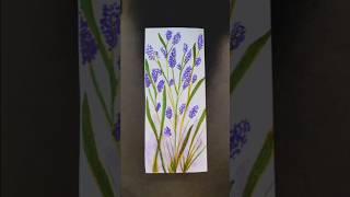 Purple Bloom #art #drawing     #shortvideo #painting #flower #bookmark