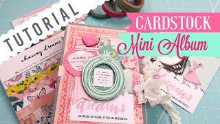 Cardstock Mini Album  TUTORIAL | “Use Your Paper” Series Idea #5