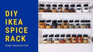 DIY IKEA SPICE RACK ORGANIZATION | Kitchen Storage Ideas & Hacks