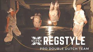 Concentrated one shot performance by "REGSTYLE", double dutch World Champion