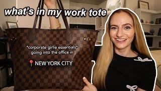 what's in my work tote | corporate job in NYC