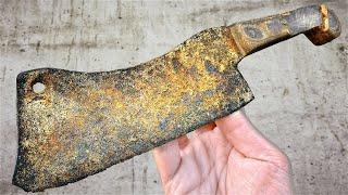 Antique Meat Cleaver - Perfect Restoration and Awesome Handle