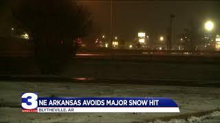 Northeast Arkansas avoids major snowfall