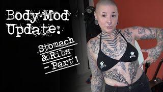 Body Mod Update: Stomach & Rib Tattoo - part 1