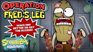 "Operation" Fred's Leg  | Every Time Fred Hurt His Leg | SpongeBob