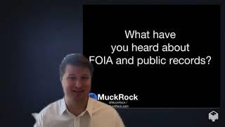 MuckRock Sunshine Week 2021 FOIA Training