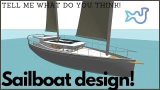 Building a 15m sailboat, the exterior plans! Ep20 Project Seacamel