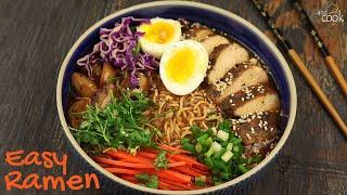 ইনস্ট্যান্ট নুডলস দিয়ে সহজেই রামেন । Easy Ramen with Instant Maggi Noodles ।  Ramen Recipe Bangla