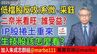 2025/06/17 低檔股反攻:系微、采鈺  二奈米看旺,誰受益?  IP股捲土重來 生技股該怎麼看? #朱成志社長