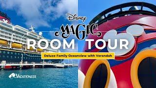 Disney Magic Room Tour | Deluxe Family Oceanview with Verandah | The Vacationeer