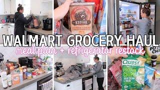 GROCERY HAUL AND MEAL PLAN | REFRIGERATOR RESTOCK AND ORGANIZATION