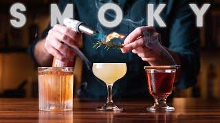 3 SMOKED & Smoky Drinks - cocktails to warm your cockles!