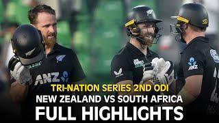 Full Highlights | New Zealand vs South Africa | 2nd ODI | Tri-Nation Series 2025 | PCB | M3J1K