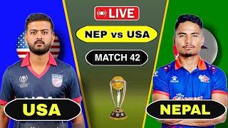 Nepal vs USA Today CWC Match 42 Watch 2024 | Nepal vs America Today Score Commentary