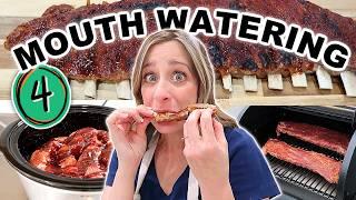 I Made Ribs 4 Ways… And Things Got Saucy FAST!