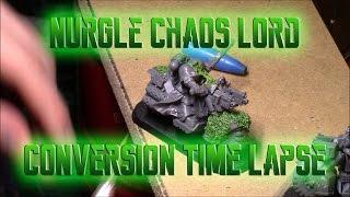 Nurgle Chaos Lord on a Bike Conversion Time Lapse! Warhammer 40k