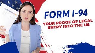 How to Get I-94 Form | I-94 Form Filling Instructions | J1 VISA