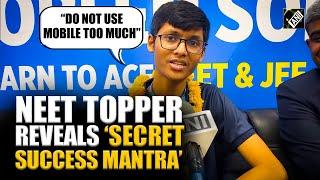 NEET Result 2025: “Do not use mobile too much…” NEET topper reveals secret to success